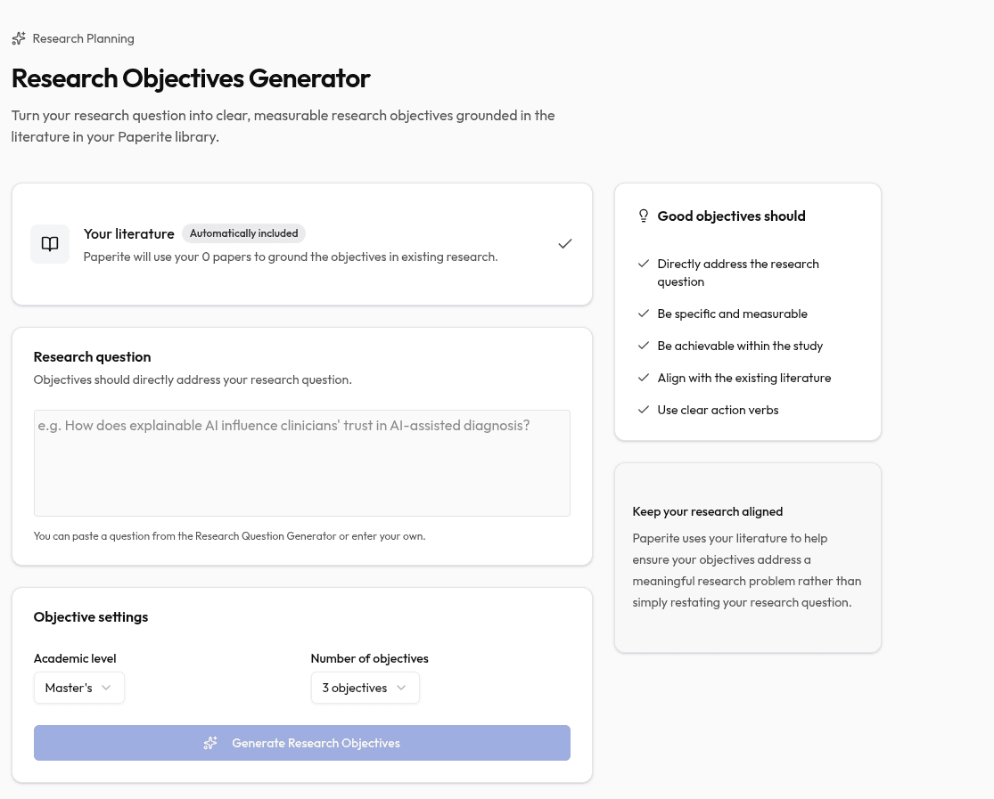 research-objectives-generator