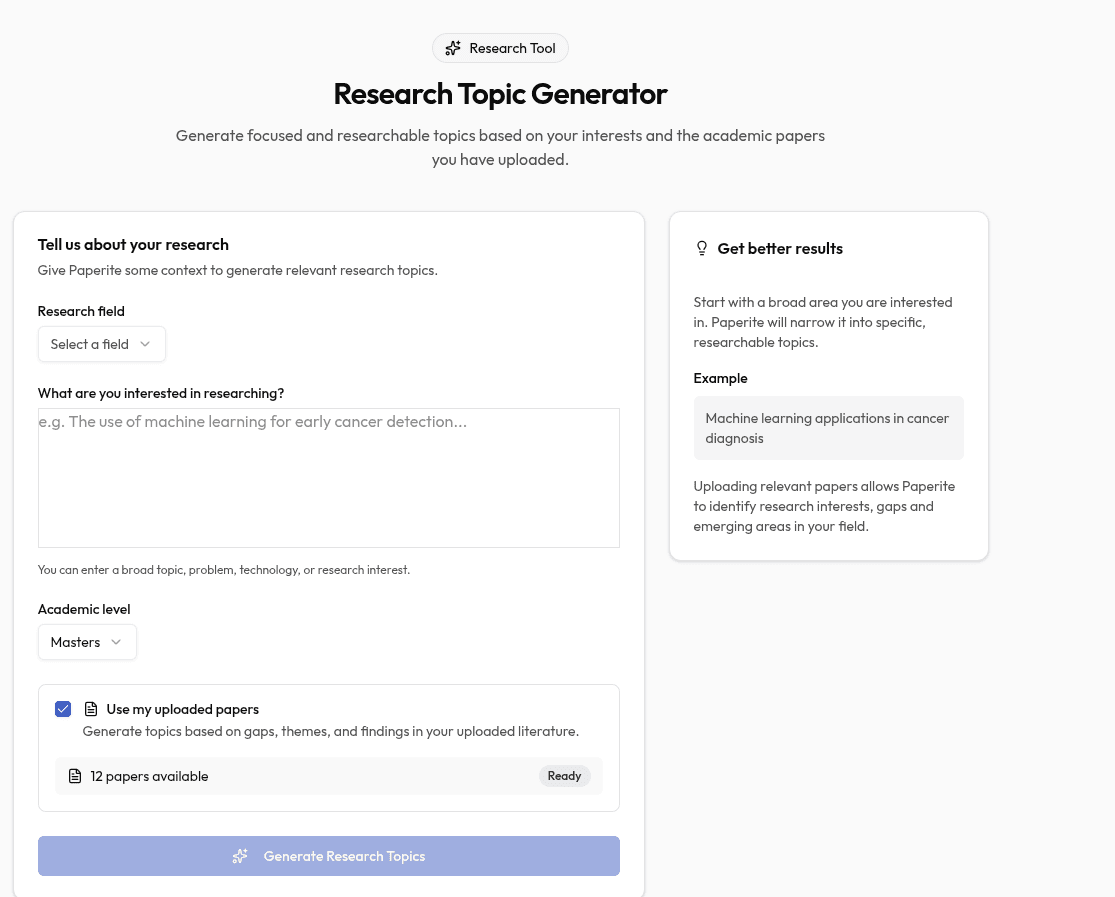 research-topic-generator