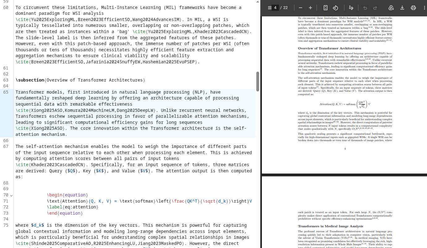 Paperite AI-powered academic editor with LaTeX support